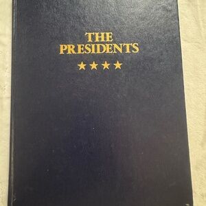 VTG "The Presidents" Hardcover Book - Gold Embossed Blue Faux Leather